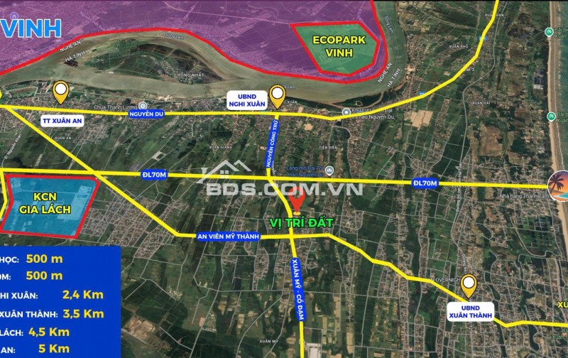  BÁN ĐẤT ĐẤU GIÁ NGHI XUÂN - ĐƯỜNG RỘNG 35M - TRỤC XƯƠNG SỐNG ĐÔ THỊ MỚI  Vị trí Vàng - Tiềm năng Đầu tư Hấp dẫn!